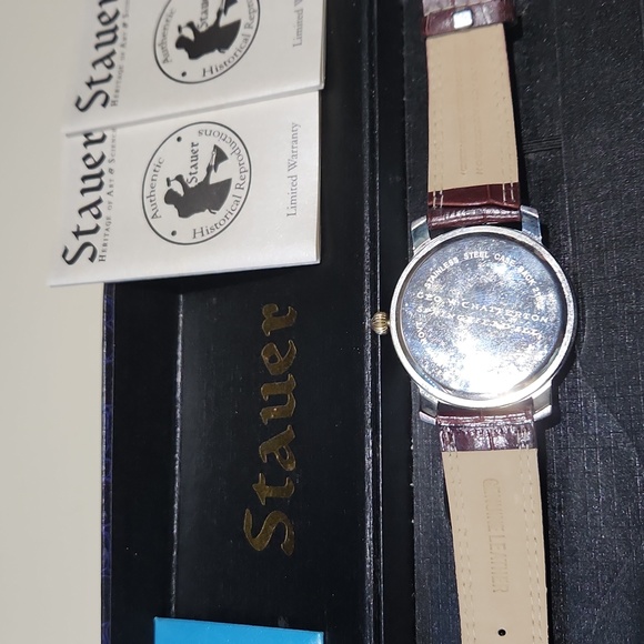 Stauer Geo W. Chatterton Springfield Stainless steel case back 21562 3 ATM water - Picture 13 of 17
